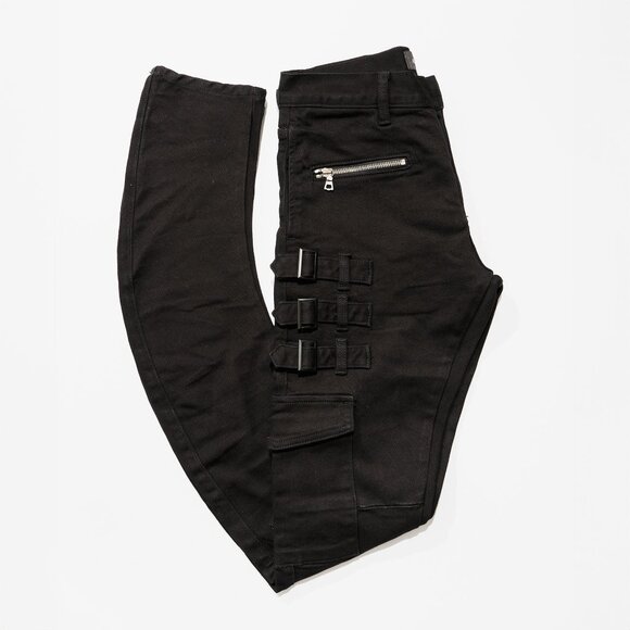 AKINGS Black Omari Stacked Jeans - Picture 3 of 12
